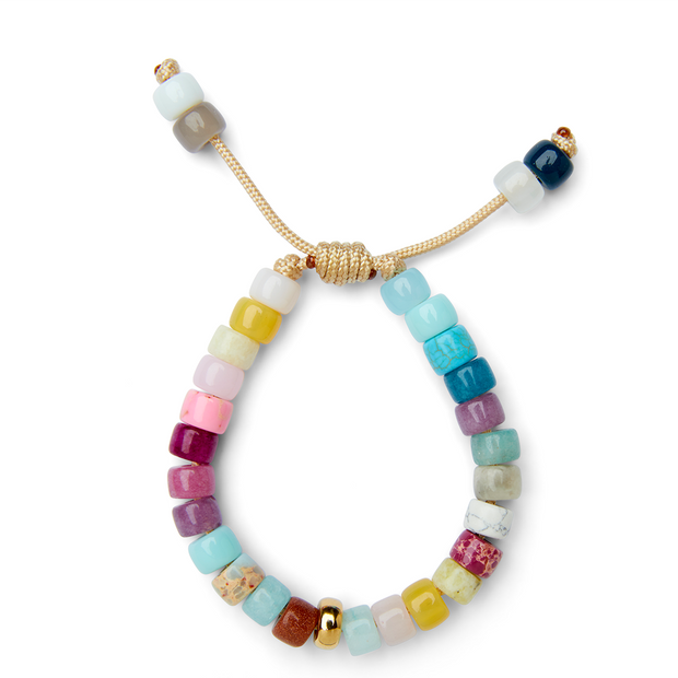 In Bloom Mixed Gemstone and 14k Yellow Gold Bracelet