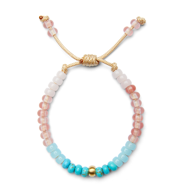 Sugar Rush Candy Gemstone and 14k Yellow Gold Bracelet