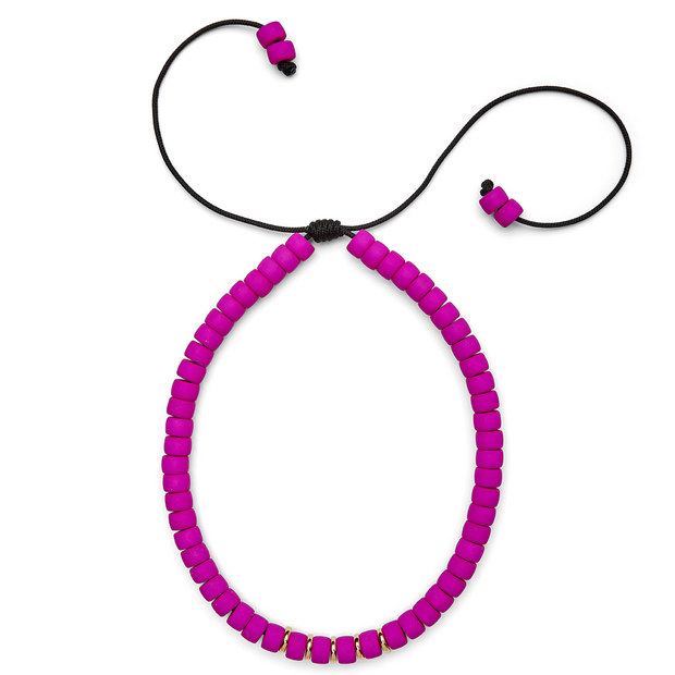 Purple Neon Five Disc Choker