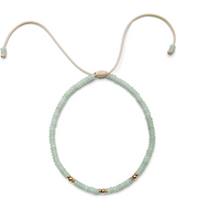 Saltwater Candy Gemstone and 14k Yellow Gold Choker