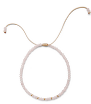 Pink Cloud Candy Gemstone and 14k Yellow Gold Choker