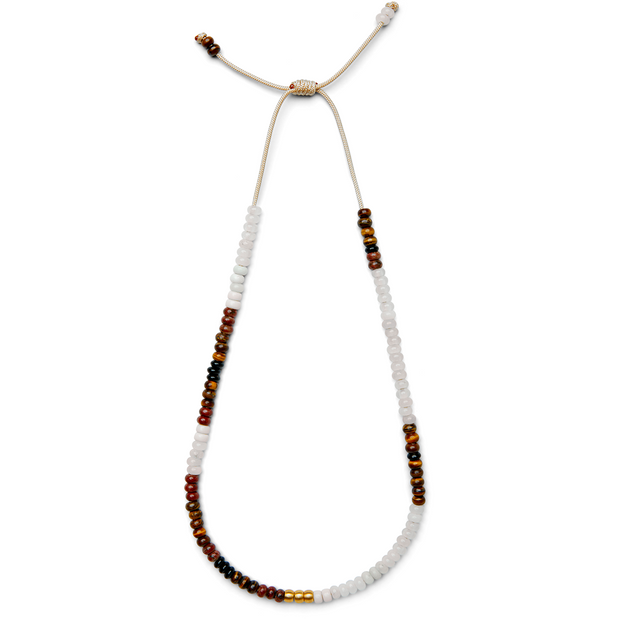 Sunkissed Candy Gemstone and 14k Yellow Gold Necklace