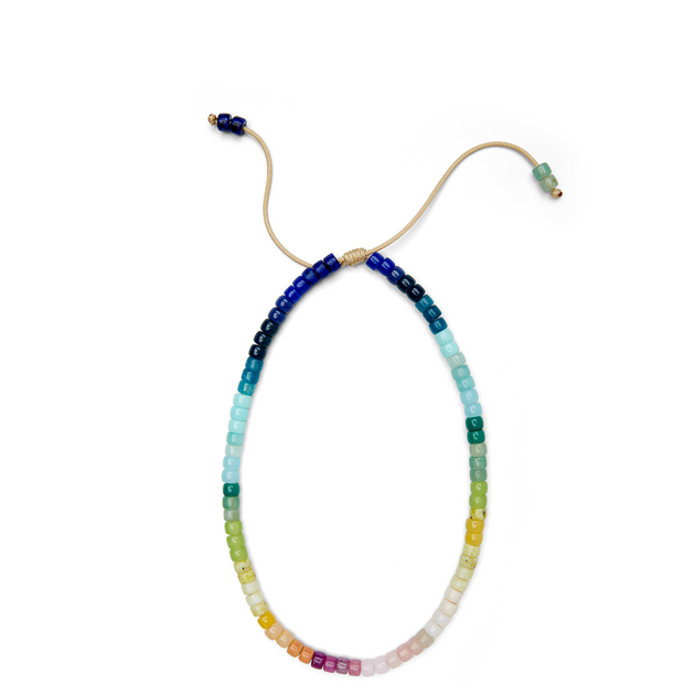 Rainbow Ombre Gemstone Necklace