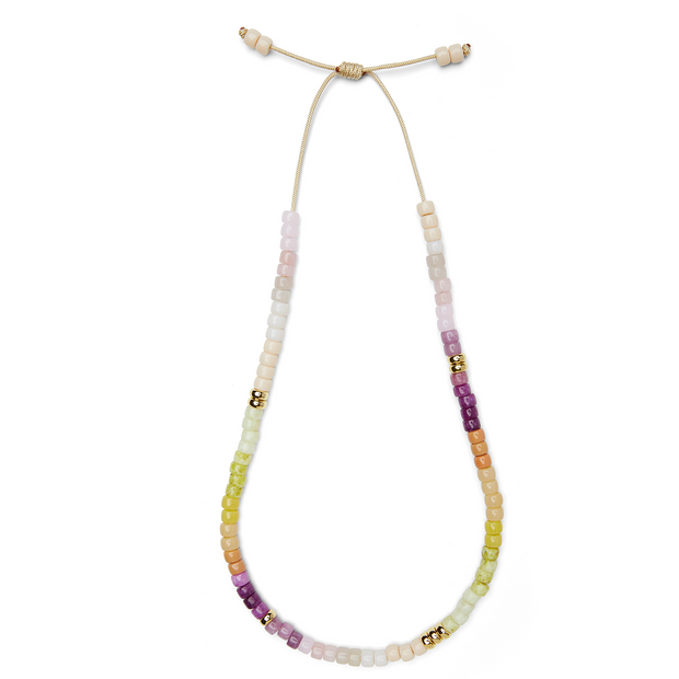 Golden Ombre and 14k Yellow Gold Necklace