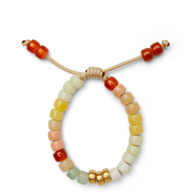 Sunset Ombre and 14k Yellow Gold Bracelet