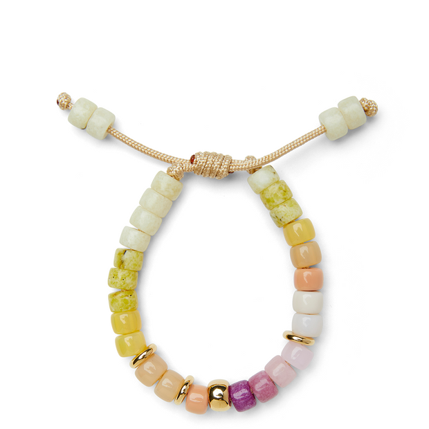 Bright Golden Ombre and 14k Yellow Gold Bracelet